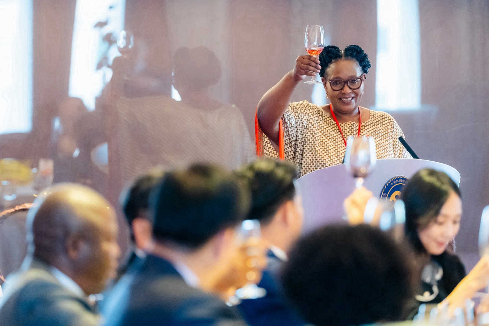 圖說三:史瓦帝尼王國副總理札杜莉(H. E. Thulisile Dladla)致詞感謝我國政府的熱情接待並強調台史邦誼歷久彌新。