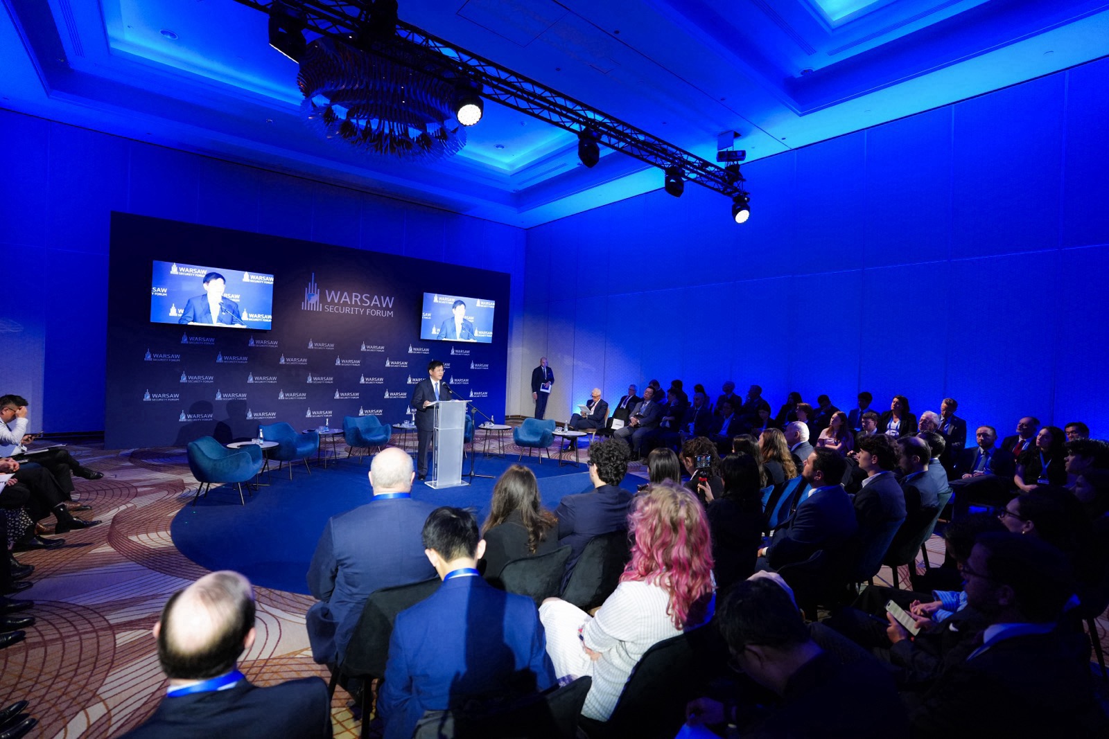圖說二:外交部長林佳龍出席華沙安全論壇。